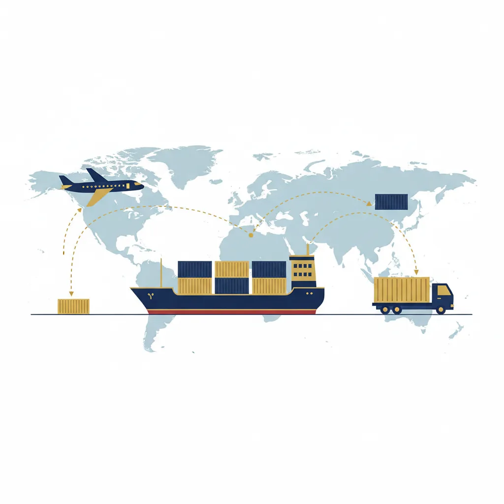 Expédition depuis la Chine - port et logistique de fret